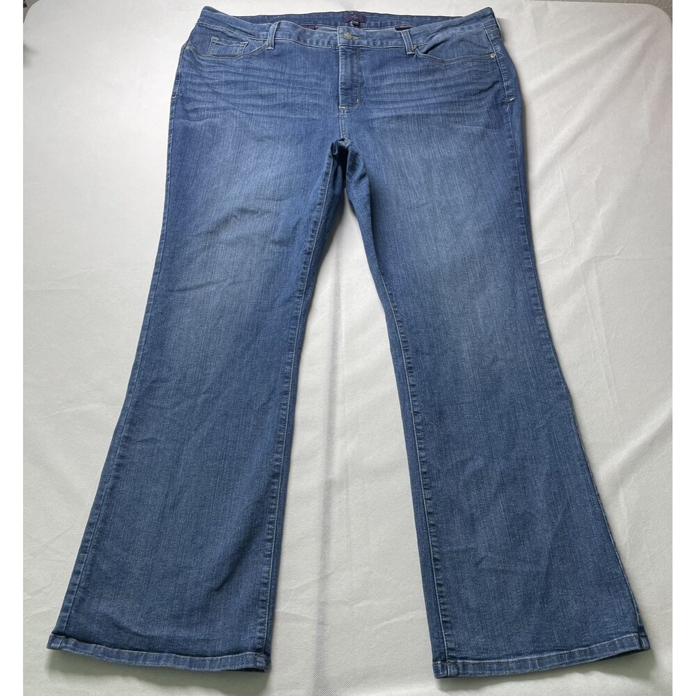 NYDJ Bootcut Jeans Blue Mid Rise 5-Pocket Women's Size 22W